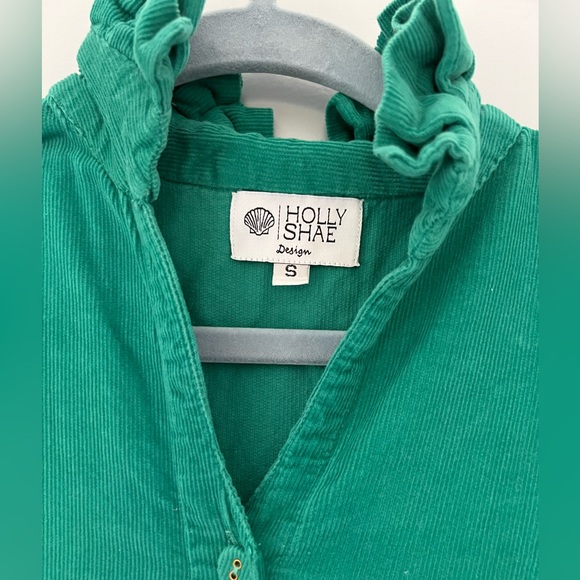 Holly Shae Emerald / Teal Corduroy Swing Dress - Picture 12 of 15